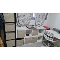 IKEA shelves different colors, white or brown dark,for selling
