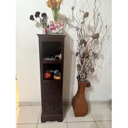 Tall brown vase with flowers for sale