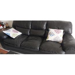 Black Leather Sofa for selling